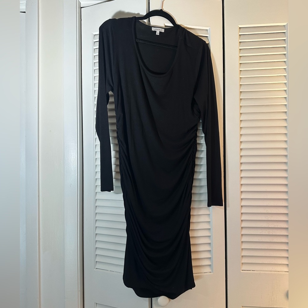 White Birch Classic Black Bodycon Long Sleeve Dress